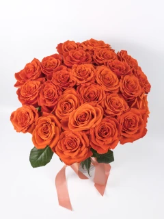 Bukiet z Pomarańczowych Róż